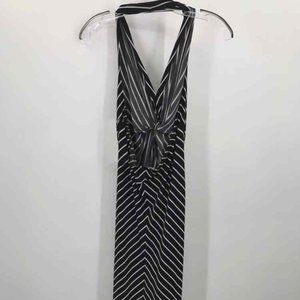 Strapless Knee Length Halter Dress
